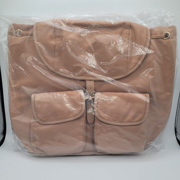 Year Of Ours Handbags - Year of Ours x FFF Taupe Nylon Backpack NWT - Convertible Tote Bag w/ Pockets